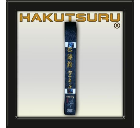 Mistrovské Obi Saténové Shotokan Karate-Do - Soft 0,45 cm - Černé Sensei